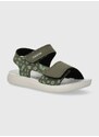 Dětské sandály Geox SANDAL LIGHTFLOPPY zelená barva