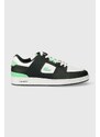 Sneakers boty Lacoste Court Cage Leather zelená barva, 47SMA0050