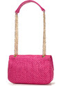 Dámská pletená kabelka s řetízkem Wittchen, růžová, ekologická kůže