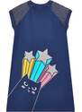 mshb&g Known Cat Girl Navy Blue Dress