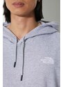 Mikina The North Face M Essential Hoodie pánská, šedá barva, s kapucí, melanžová, NF0A7ZJ9DYX1