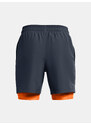 Under Armour Kraťasy UA Woven 2in1 Shorts-GRY - Kluci