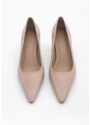 Marjin Women's Pointed Toe Classic Heeled Shoes Vadin Beige
