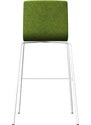 Narbutas Zelená čalouněná barová židle MOON 77 cm