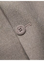 Ombre Clothing Pánské elegantní sako s ozdobnými knoflíky na manžetách - béžové V3 OM-BLZB-0114