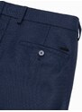 Ombre Clothing Pánské klasické chino kalhoty SLIM FIT - tmavě modré V1 OM-PACP-0182