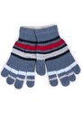 Yoclub Kids's Boys' Five-Finger Gloves RED-0118C-AA50-006