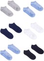 Yoclub Kids's Boys' Ankle Thin Cotton Socks Basic Plain Colours 6-Pack SKS-0027C-0000-003