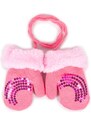 Yoclub Kids's Girls' Single-Finger Double-Layer Gloves RED-0111G-AA10-001
