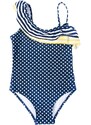 Yoclub Kids's Girl's One Piece Swimming Costume LKJ-0027G-A100 Navy Blue