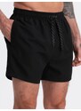 Ombre Clothing Černé plavky jednoduchého vzhledu V25 SRBS-0125