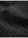 Ombre Clothing Pánské vlněné kostkované sako - grafitová V2 OM-BLZB-0117