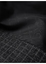 Ombre Clothing Pánské vlněné kostkované sako - grafitová V2 OM-BLZB-0117