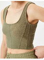 Koton Crop Undershirt U Neck Strapless