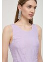 Šaty Armani Exchange fialová barva, mini, 3DYA66 YN9RZ
