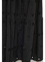 Bavlněná sukně Desigual VICENZA černá barva, maxi, áčková, 24SWFW05