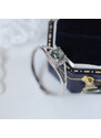 Flor de Cristal Stříbrný prsten Nelys s mechovým achátem