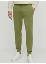 Tepláky Calvin Klein Jeans zelená barva, s potiskem, J30J325494