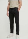 Kalhoty Calvin Klein pánské, černá barva, jednoduché, K10K113662