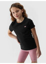 Dívčí hladké tričko 4F - černé
