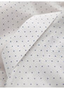 Ombre Clothing Pánská klasická bavlněná košile SLIM FIT s mikro vzorem - bílá V1 OM-SHCS-0156