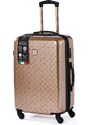 Cestovní kufr BERTOO Torino - zlatý XXL