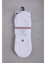 Tommy Hilfiger Dámské bílé balerínkové ponožky Footie Diamond Structure - dvojbalení