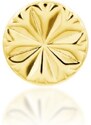 Junipurr jewelry Bezzávitová koncovka piercingu ze 14 kt zlata 585/1000 Engraved disc