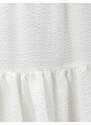 Koton Tiered Midi Skirt with Elastic Waist
