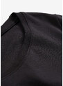 bonprix Bavlněné triko s dlouhým rukávem a kulatým výstřihem Černá