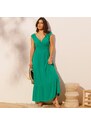 Blancheporte Dlouhé šaty zelená 44