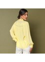 Blancheporte Košilová tunika v kreponovém vzhledu žlutá 38