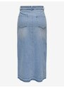 Světle modrá dámská džínová midi sukně JDY Bella - Dámské