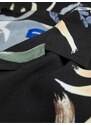 Černá pánská vzorovaná košile s krátkým rukávem Jack & Jones Luke - Pánské
