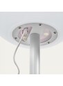 Bílá plastová solární stojací LED lampa Kave Home Dinesh 120 cm