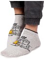 Yoclub Man's Ankle Funny Cotton Socks Pattern 2 Colours