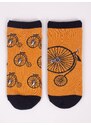 Yoclub Man's Ankle Funny Cotton Socks Patterns Colours