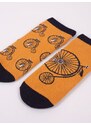 Yoclub Man's Ankle Funny Cotton Socks Patterns Colours