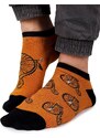 Yoclub Man's Ankle Funny Cotton Socks Patterns Colours