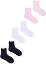 Yoclub Kids's Girls' Socks With Frill 3-Pack 2