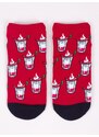 Yoclub Man's Ankle Funny Cotton Socks Patterns Colours