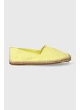 Espadrilky Tommy Hilfiger EMBROIDERED FLAT ESPADRILLE žlutá barva, FW0FW07721