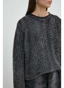 Bavlněný svetr Résumé AtlasRS Knit Pullover Unisex černá barva, 20371116