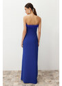 Trendyol Saks Body-fitting Woven O-Neck Evening Evening Dress