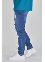 Rifle SIKSILK Drop Crotch Jeans blue