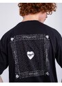 Carhartt WIP S/S Heart Bandana T-Shirt Black/White stone washed