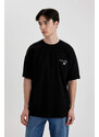 DEFACTO Loose Fit Crew Neck Printed T-Shirt