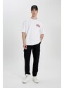 DEFACTO Oversize Fit Crew Neck Printed T-Shirt