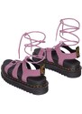 Kožené sandály Dr. Martens Nartilla dámské, růžová barva, na platformě, DM31617765