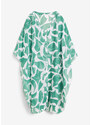 bonprix Plážové kaftanové šaty ze šifonu Zelená